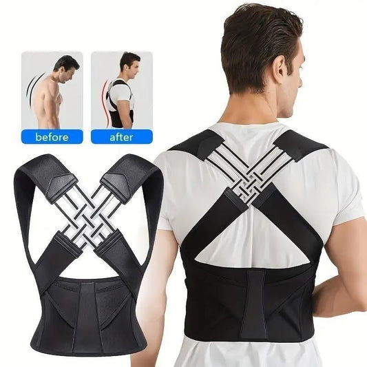 Adjustable Back Posture Corrector / Slouching Relieve Pain Belt Women Men