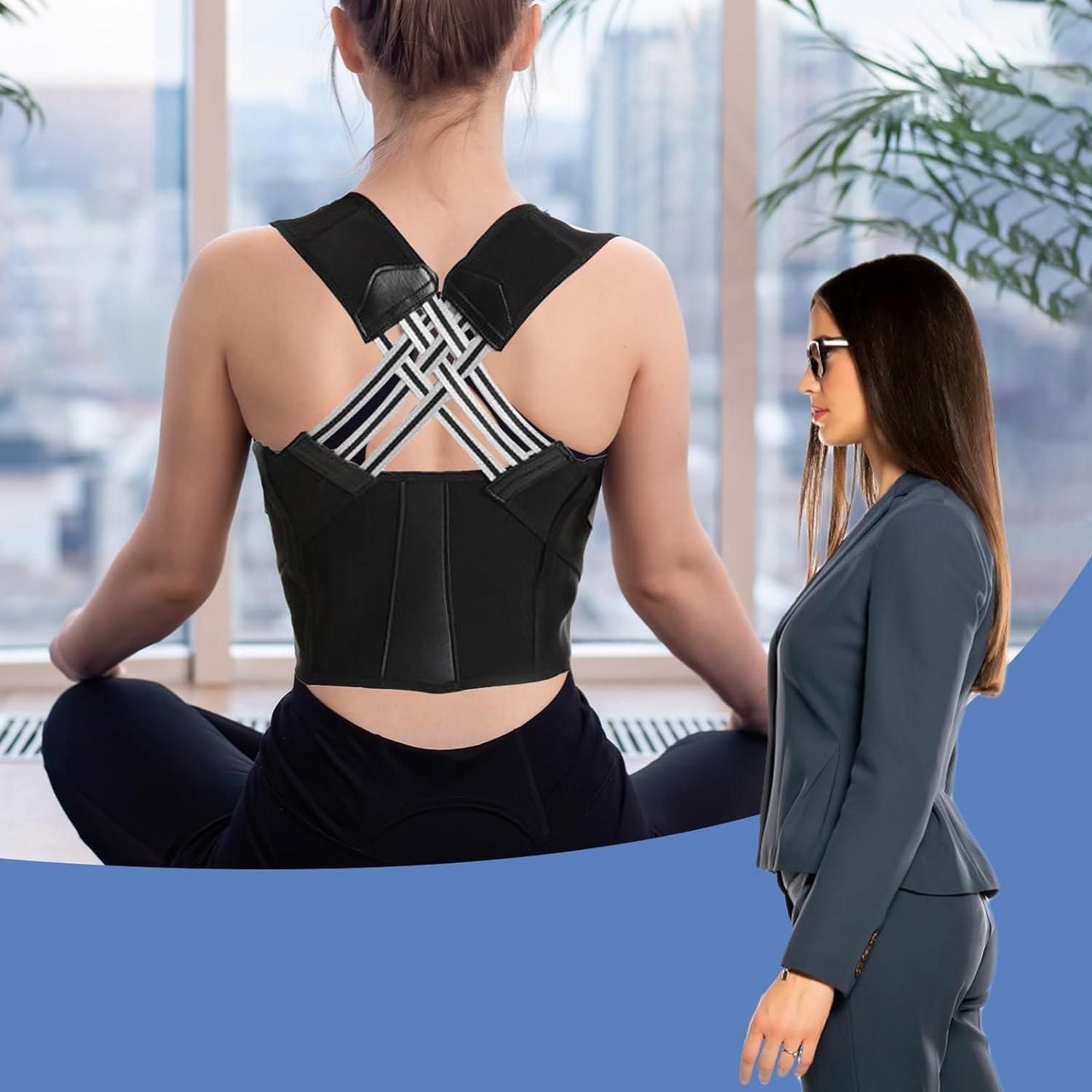 Adjustable Back Posture Corrector / Slouching Relieve Pain Belt Women Men