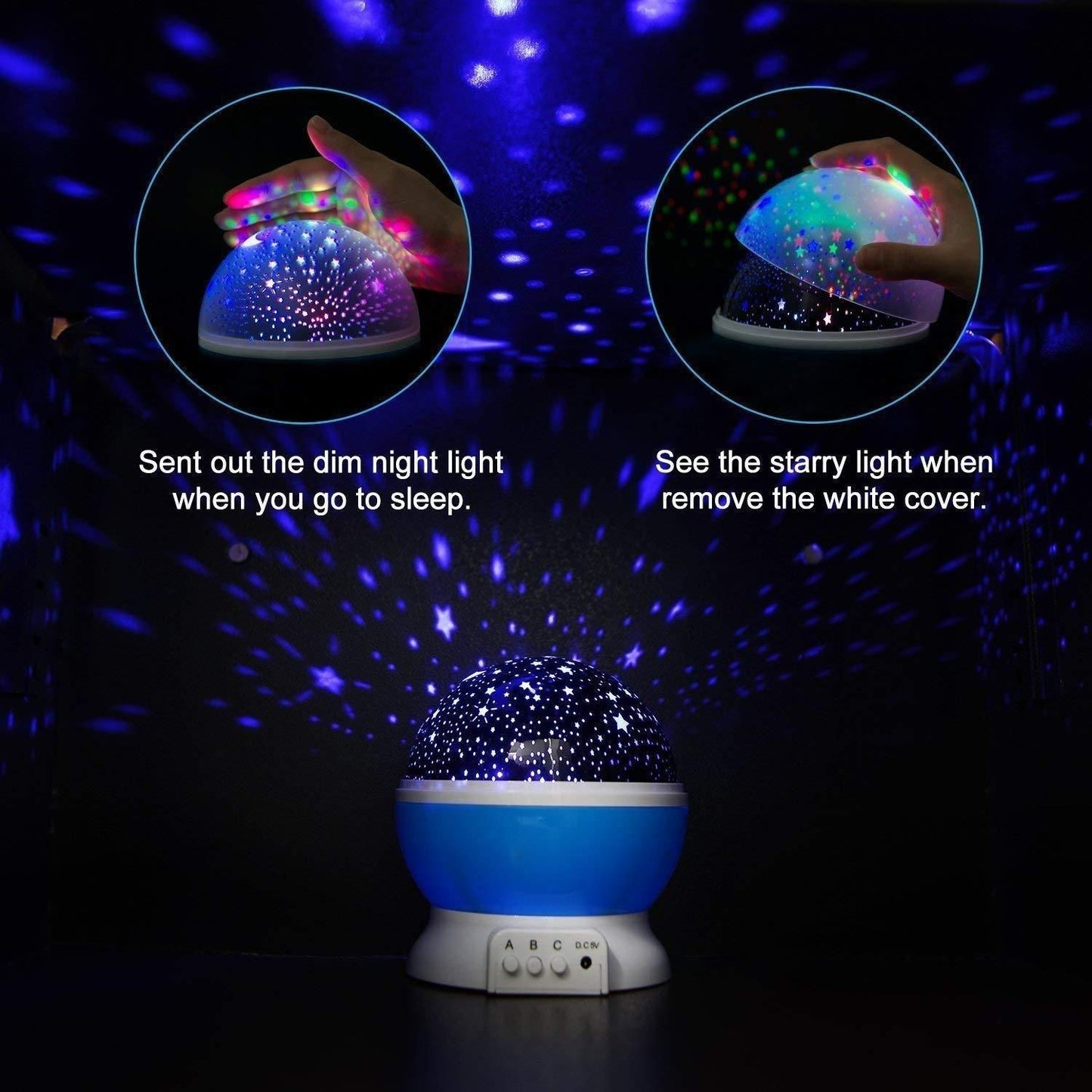 Star Master Dream Color Changing Rotating Projection Lamp